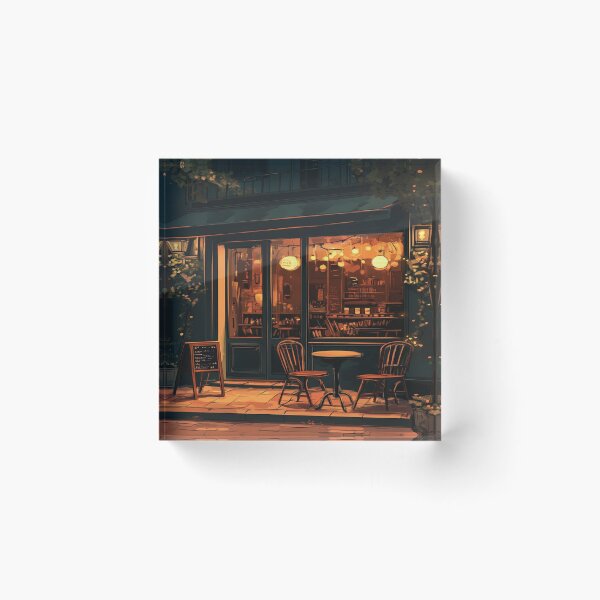 Item preview, Cosy Holidays Art Inspired by Idyllic holiday scenes Cosy City Cafe designed and sold by CDC40.