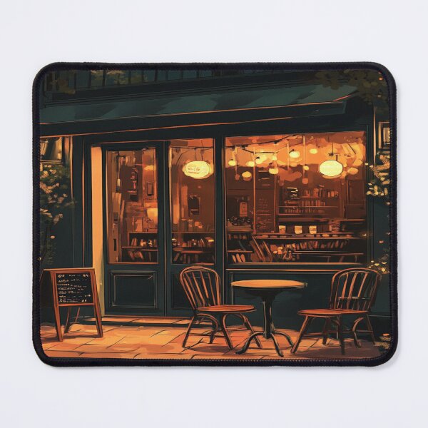 Item preview, Cosy Holidays Art Inspired by Idyllic holiday scenes Cosy City Cafe designed and sold by CDC40.
