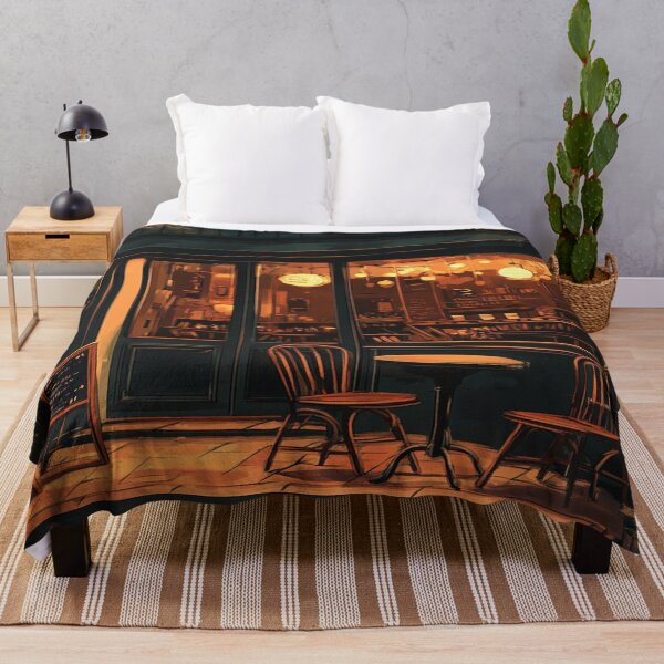 Item preview, Cosy Holidays Art Inspired by Idyllic holiday scenes Cosy City Cafe designed and sold by CDC40.
