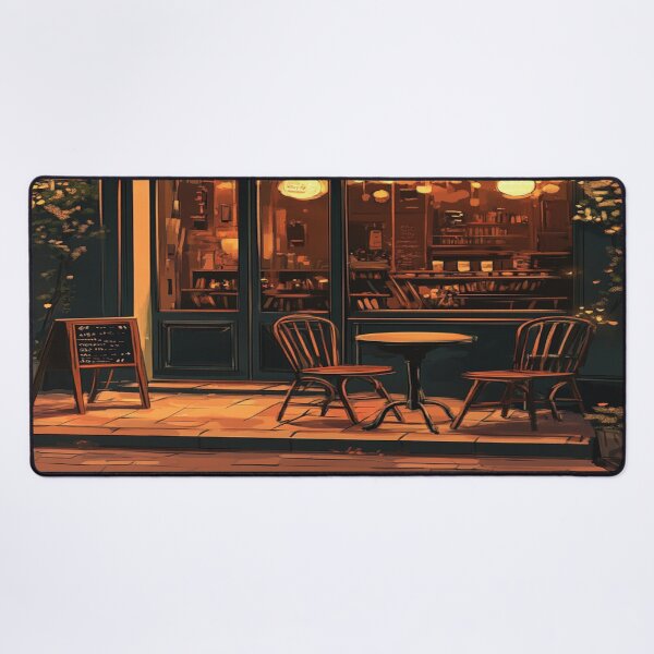 Item preview, Cosy Holidays Art Inspired by Idyllic holiday scenes Cosy City Cafe designed and sold by CDC40.