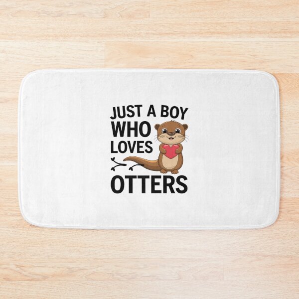 Item preview, Just a boy who loves otters Cute animal funny designed and sold by JustCrafted.