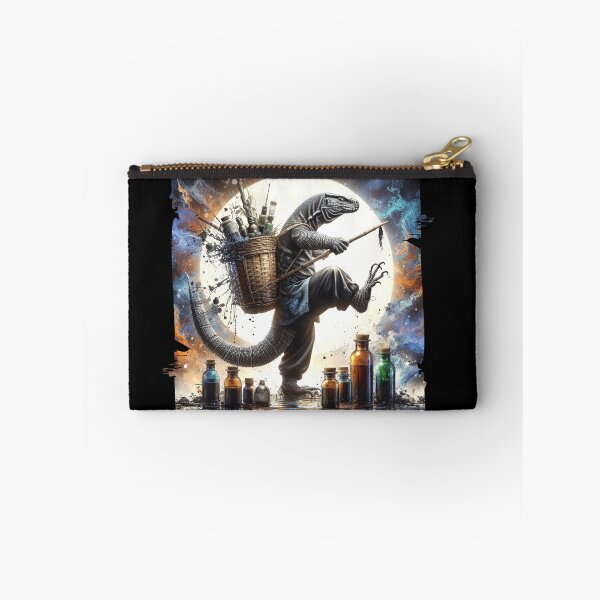 Item preview, Komodo Dragon Causing Chaos Among Bottles and Potions designed and sold by Hungry-Murphy.