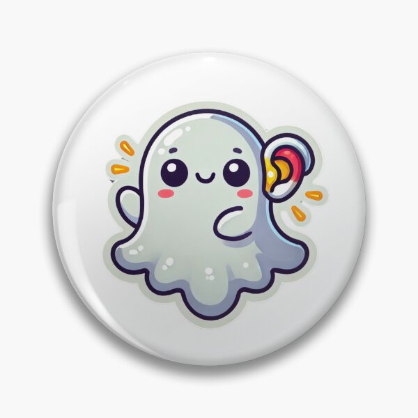 Item preview, Ghostly Hearing Aid Halloween DHH  designed and sold by Hear4theEars.
