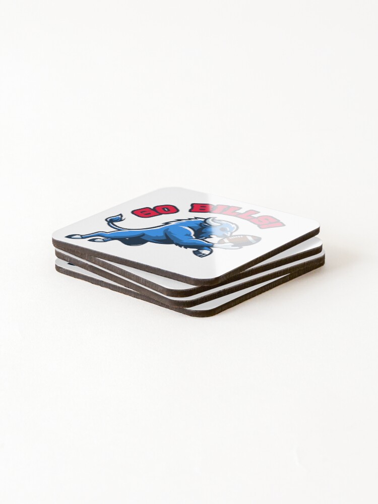 Thumbnail 4 of 5, Coasters (Set of 4), Go Bills! designed and sold by Reesh-Store.
