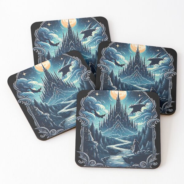 Item preview, Dark Fantasy Castle designed and sold by LvlUpPrints.