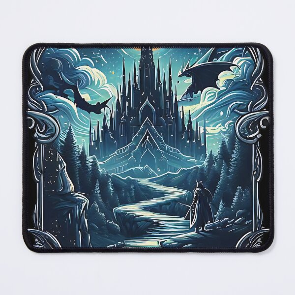 Item preview, Dark Fantasy Castle designed and sold by LvlUpPrints.