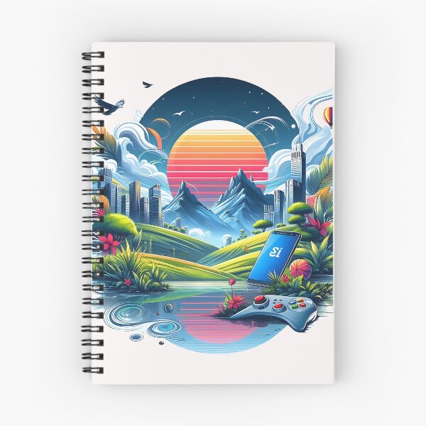 Item preview, Retro Sunset City Mountains designed and sold by LvlUpPrints.