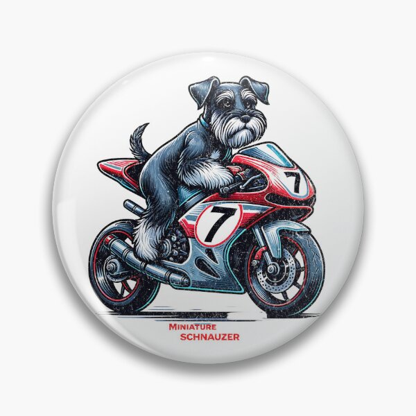 Item preview, Schnauzer miniatura - Piloto de Superbike designed and sold by Speeddust.