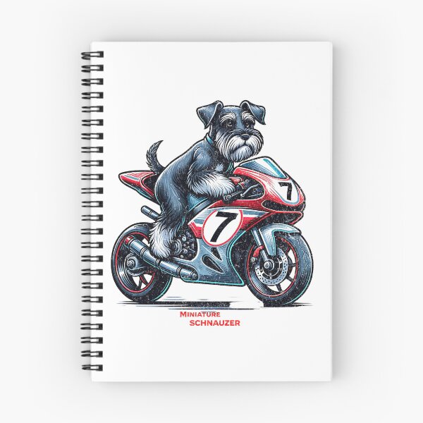 Item preview, Miniature Schnauzer  -Superbike Rider designed and sold by Speeddust.