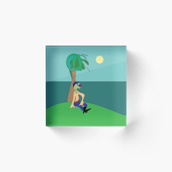 Item preview, Man on grass at sea designed and sold by shrewdmovenet.