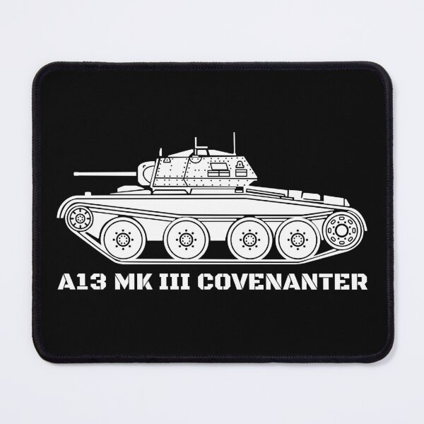 Item preview, Covenanter WW2 British A13 Cruiser Tank Silhouette designed and sold by MilitaryMart.