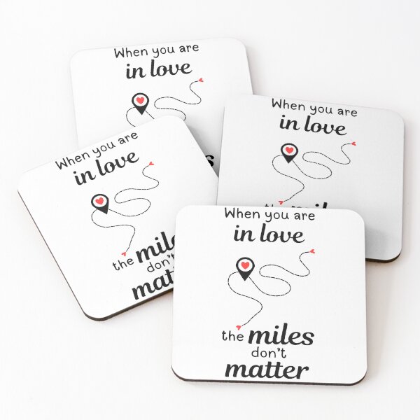 Item preview, Long Distance Relationship Gift For Couple Miles Don't Matter  designed and sold by CCKimShop.