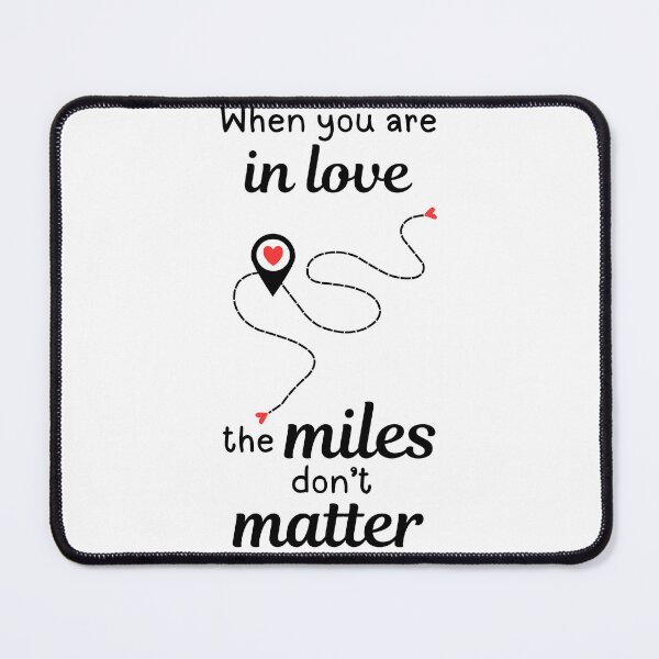 Item preview, Long Distance Relationship Gift For Couple Miles Don't Matter designed and sold by CCKimShop.