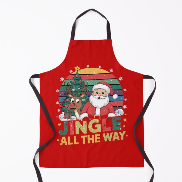 Item preview, vintage jingle all the way christmas. red, green, and white designed and sold by Khoulaly ⭐⭐⭐⭐⭐.