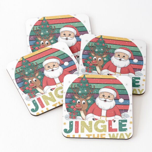Item preview, vintage jingle all the way christmas. red, green, and white designed and sold by Khoulaly    ⭐⭐⭐⭐⭐.