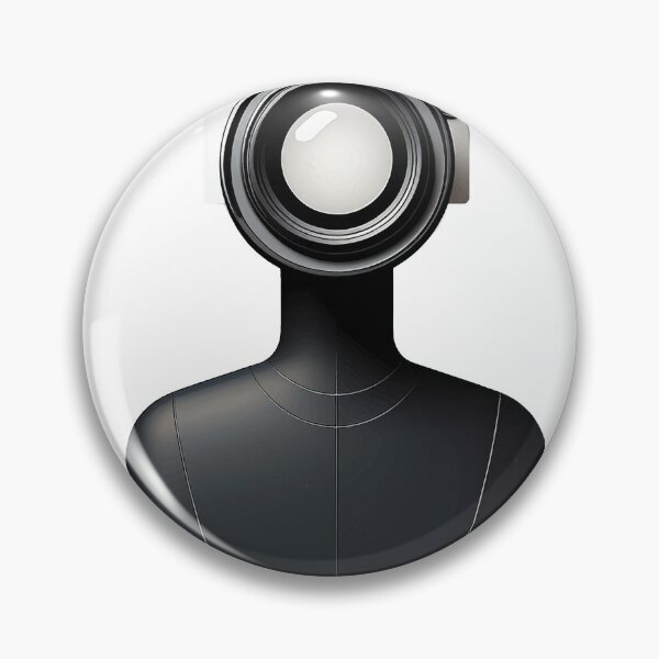 Item preview, Camera as a head in minimalist style designed and sold by BysonDesigns.