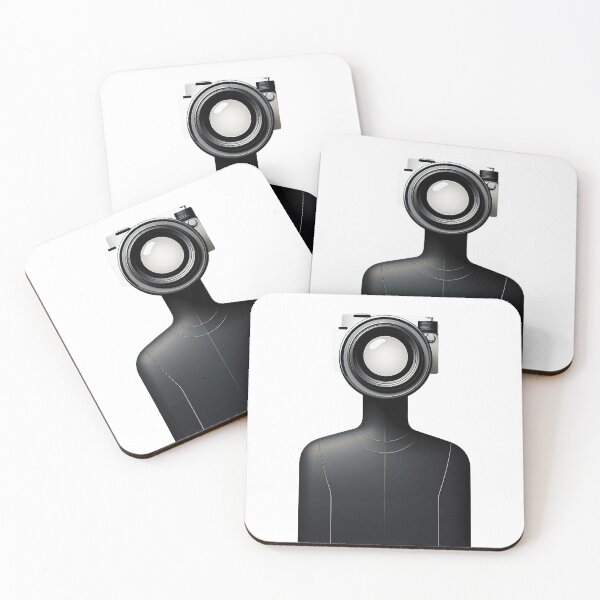 Item preview, Camera as a head in minimalist style designed and sold by BysonDesigns.