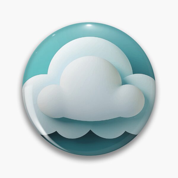 Item preview, Simple cloud in minimalist geometric style designed and sold by BysonDesigns.