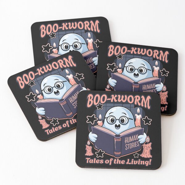 Item preview, BOO-KWORM -  TALES OF THE LIVING - SPOOKY GHOST READING A BOOK - HUMAN STORIES designed and sold by justyna-s28.