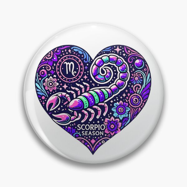 Item preview, SCORPIO LOVE SCORPIO SEASON HEART STICKER ZODIAC BIRTHDAY designed and sold by Arts4U.