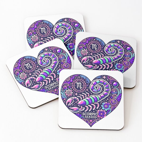 Item preview, SCORPIO LOVE SCORPIO SEASON HEART STICKER ZODIAC BIRTHDAY designed and sold by Arts4U.