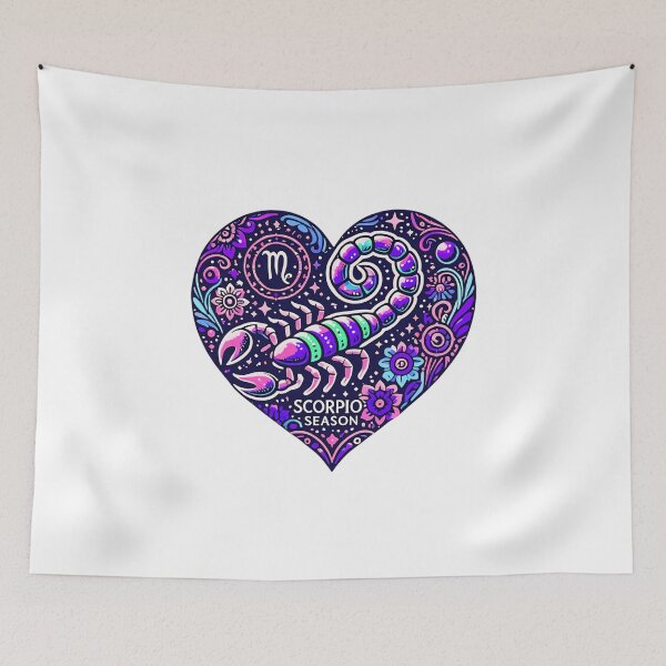Item preview, SCORPIO LOVE SCORPIO SEASON HEART STICKER ZODIAC BIRTHDAY designed and sold by Arts4U.