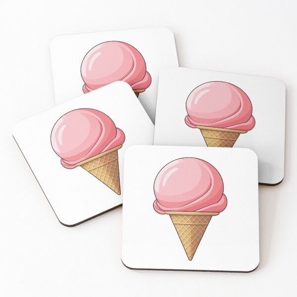 Item preview, Minimalist ice cream in waffle in geometric style designed and sold by BysonDesigns.