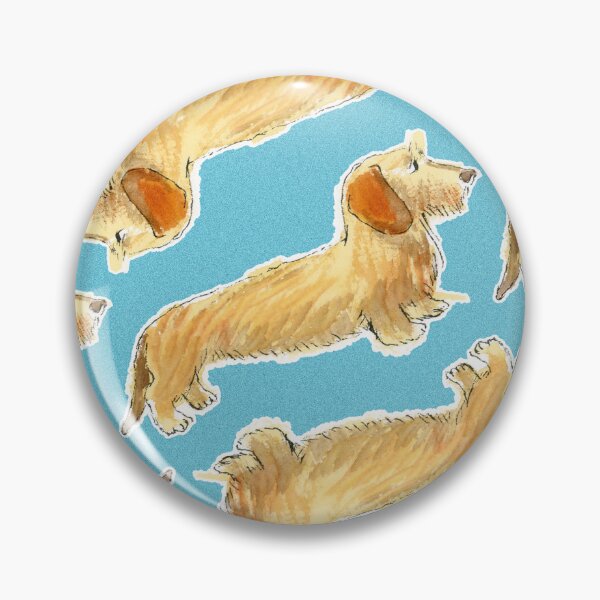 Item preview, Wire haired dachshund original pen and watercolour artwork designed and sold by SineadFarry.