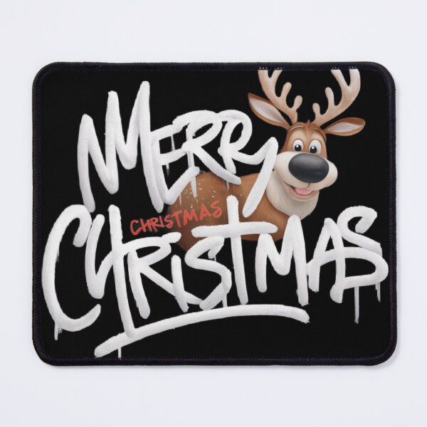 Item preview, smiling reindeer wishes you a Merry Christmas designed and sold by ARTReMi.