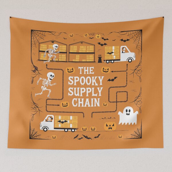 Item preview, The spooky supply chain, logistics and supply chain halloween designed and sold by NoetherSym.