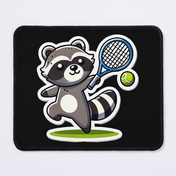 Item preview, Tennis Pro Raccoon. designed and sold by Linework Studio.