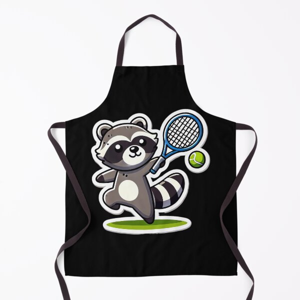 Artikelvorschau, Tennisprofi Waschbär. entworfen und verkauft von Linework Studio.