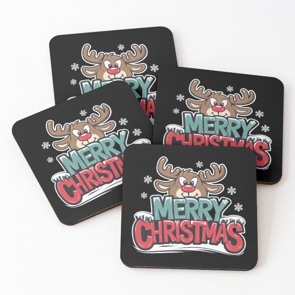 Item preview, Smiling reindeer wishes you a Merry Christmas designed and sold by ARTReMi.