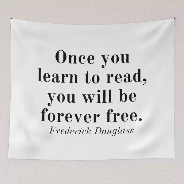 Item preview, Frederick Douglass Inspirational Phrase designed and sold by SoulQuot.
