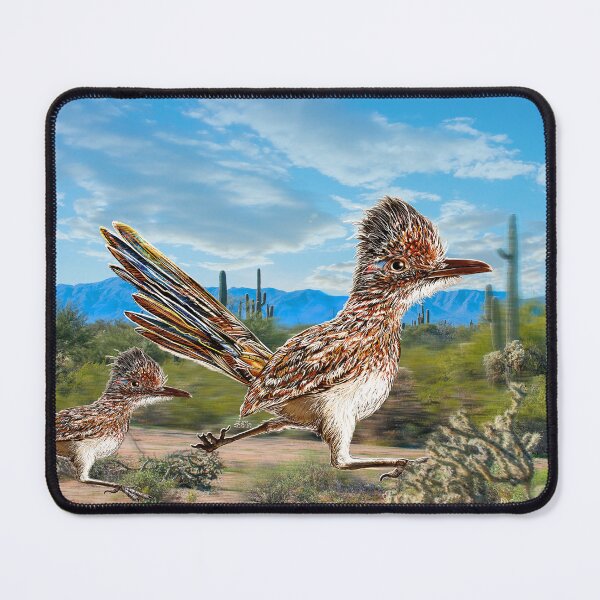 Item preview, Roadrunner Desert Cactus Road Runner Bird Art designed and sold by oz10.