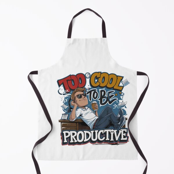 Item preview, Too Cool to Be Productive Graphic Tee designed and sold by StyleSwitch.