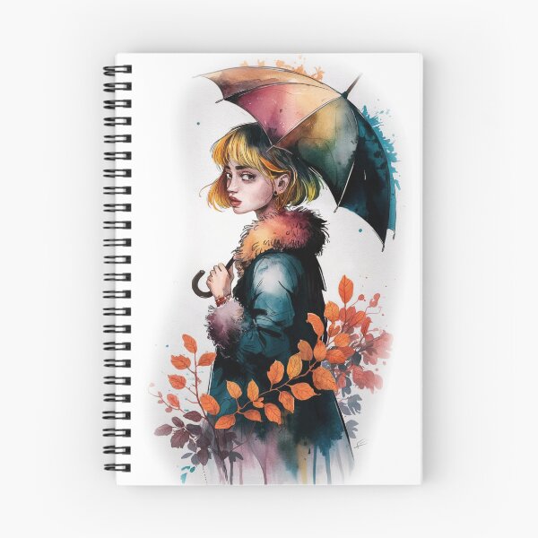 Item preview, Autumn Stroll - Watercolor Leaves & Fall Weather designed and sold by MilicaT.