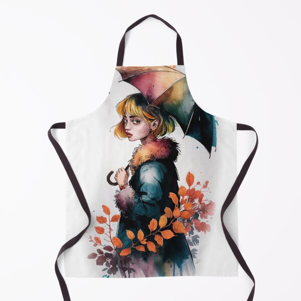 Item preview, Autumn Stroll - Watercolor Leaves & Fall Weather designed and sold by MilicaT.