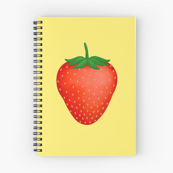 Item preview, Strawberry on Yellow designed and sold by bits-and-bob.