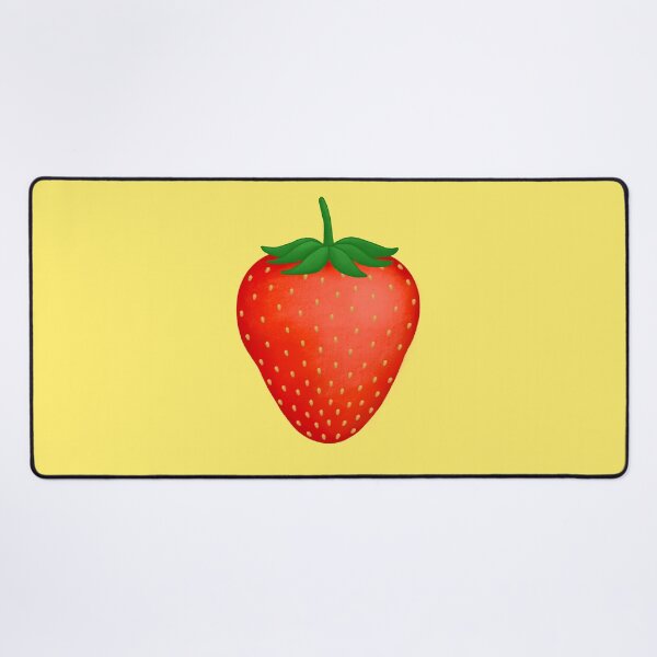 Item preview, Strawberry on Yellow designed and sold by bits-and-bob.