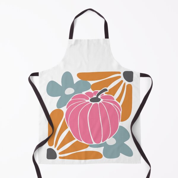 Item preview, Retro Boho Floral Fall pink pumpkin designed and sold by parasta.