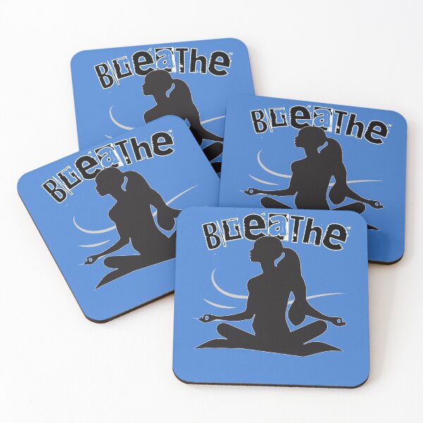 Item preview, Tranquil “Breathe” Yoga Design | Embrace Mindfulness & Calm designed and sold by FairX.