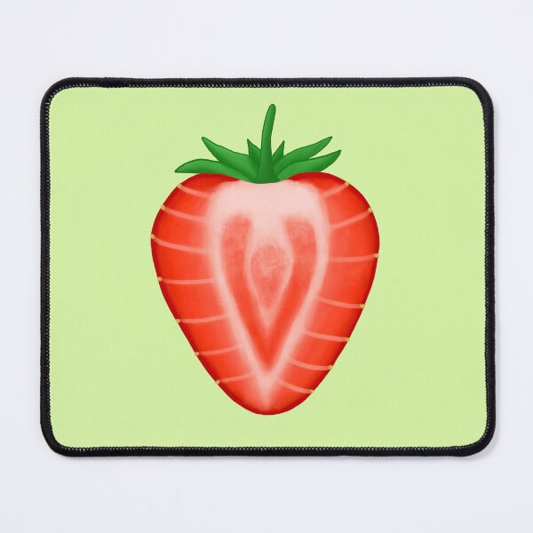 Item preview, Strawberry Half on Green designed and sold by bits-and-bob.