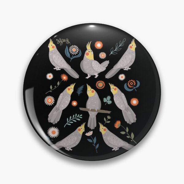 Aperçu de l'œuvre Fleurs de calopsitte créée et vendue par Clara Hollins.