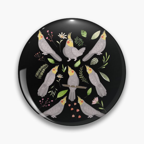 Aperçu de l'œuvre Fleurs de calopsitte créée et vendue par Clara Hollins.
