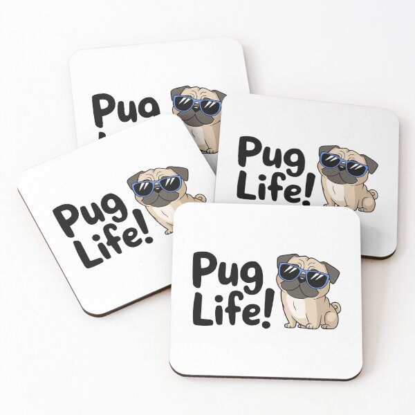 Artikelvorschau, Mops Leben! Lustiges Mops Wortspiel entworfen und verkauft von PMCreative.