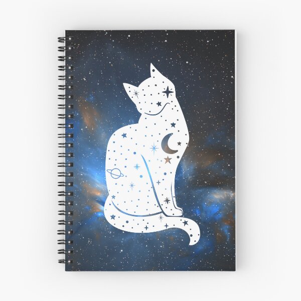 Item preview, Witchy Galactic Mystical Black Cat Kitty designed and sold by WildWoodlandWitch.