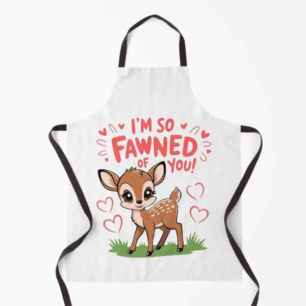 Item preview, I'm So Fawned Of You! Kawaii Baby Deer Pun designed and sold by PMCreative.