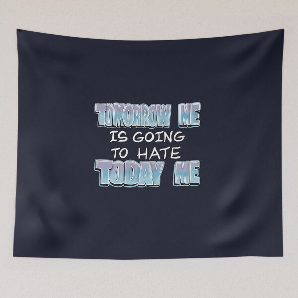 Item preview, Funny Typographic Procrastination Joke designed and sold by AloraDawnEve.