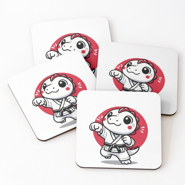 Item preview, Cute but Dangerous Dino Karate designed and sold by MaateoDesign.